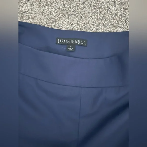 Lafayette 148 New York Navy Trousers - Picture 4 of 4